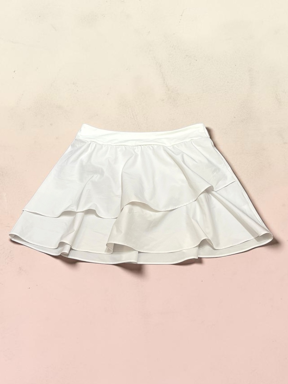Lands' End White Tiered Pull On Swim Skirt Skort, Size S, NWT - Picture 3 of 7